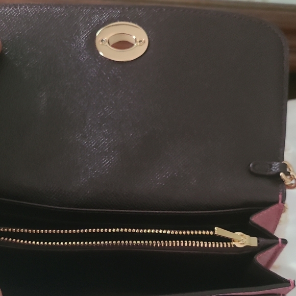 Coach Metallic Pink Wristlet Clutch - Picture 3 of 7